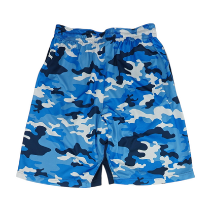 Blue Camo Active Shorts