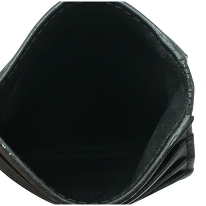 Mini Card Case in Black Visetos