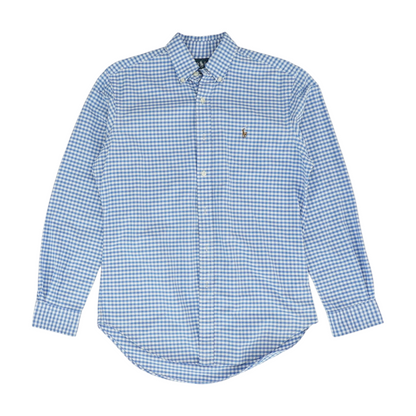 Blue Check Long Sleeve Button Down