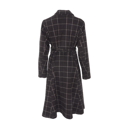 Black Plus Check Coat