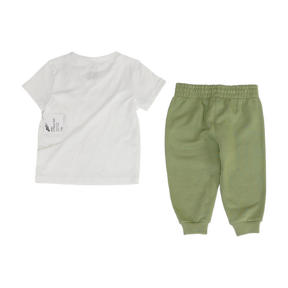 White Short Sleeve Set