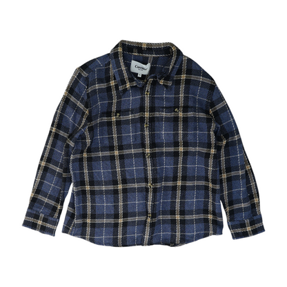 Blue Plaid Flannel Button Down