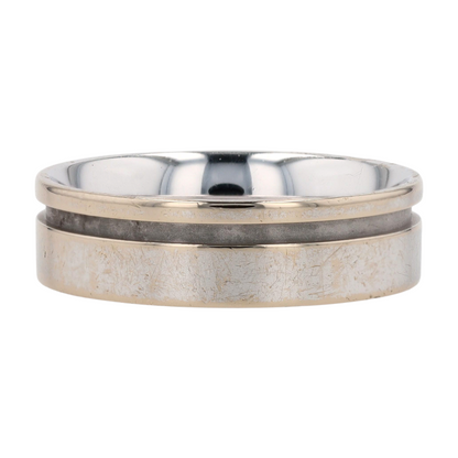 18K White Gold Band