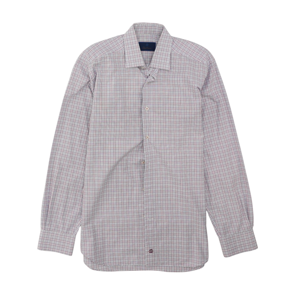 Pink Plaid Long Sleeve Button Down
