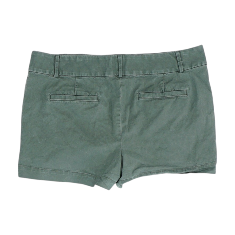 Gray Solid Chino Shorts