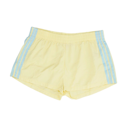 Yellow Solid Active Shorts