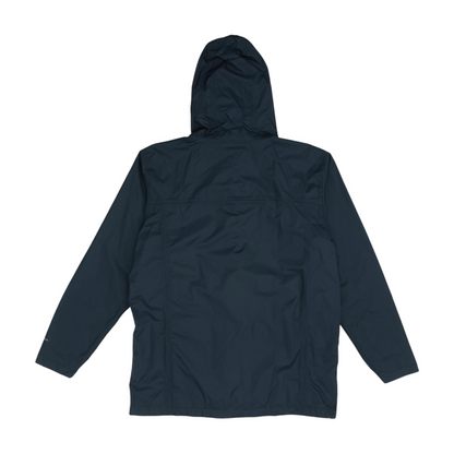 Black Tall Solid Rain Jacket