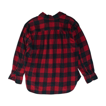 Red Plaid Flannel Button Down