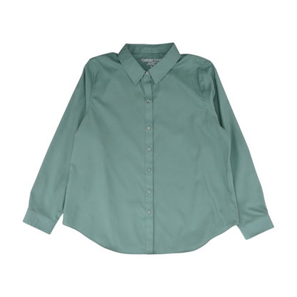 Green Button Down