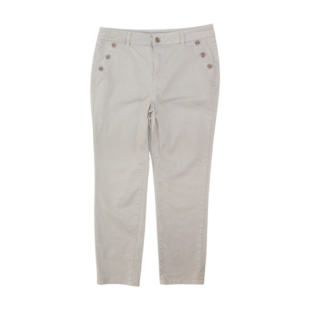 Gray Striped Pants