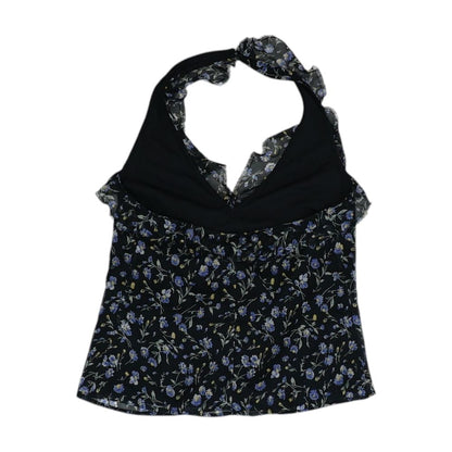 Black Floral Blouse