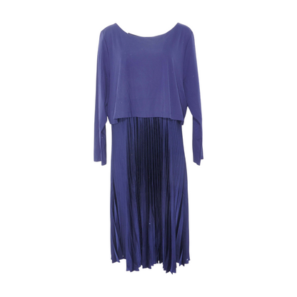 Navy Plus Midi Dress