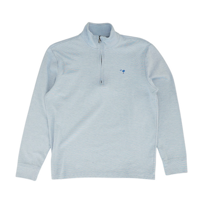 Blue Striped 1/4 Zip Pullover