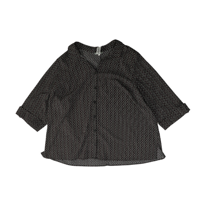 Black Plus Abstract Button Down