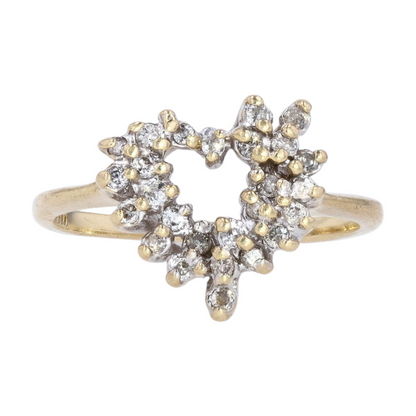1/10 ctw 10K Yellow Gold Diamond Fashion Ring