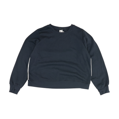 Navy Solid Sweatshirt Pullover