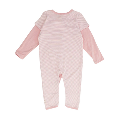 Pink Striped One-Piece
