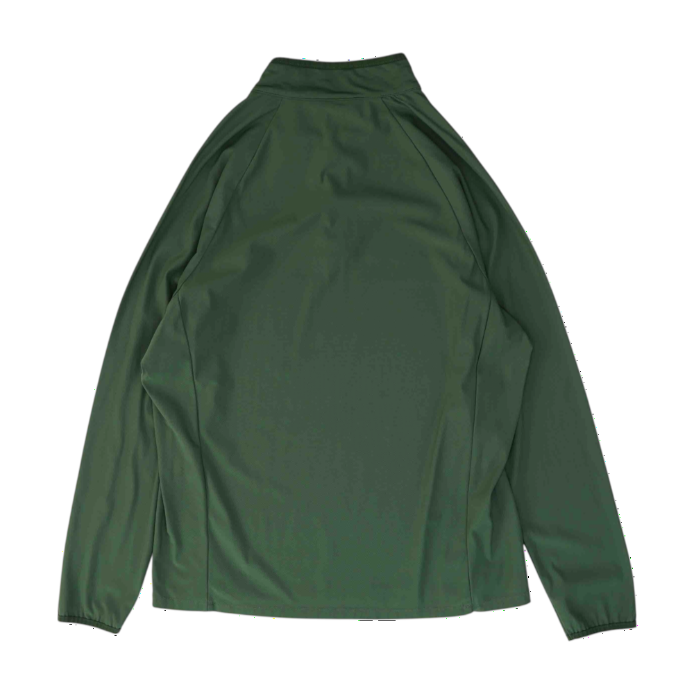 Green Solid 1/4 Zip Pullover