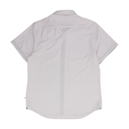 Pink Abstract Short Sleeve Button Down
