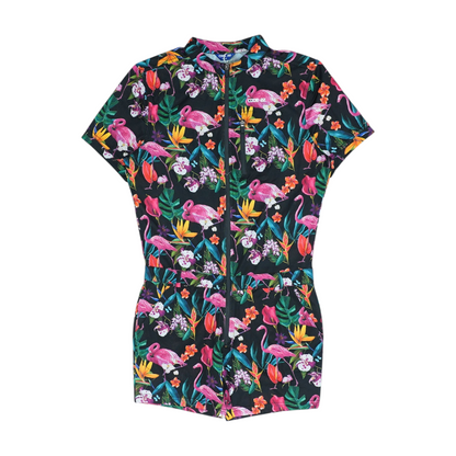 Black Floral Romper