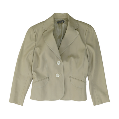 Tan Solid Blazer