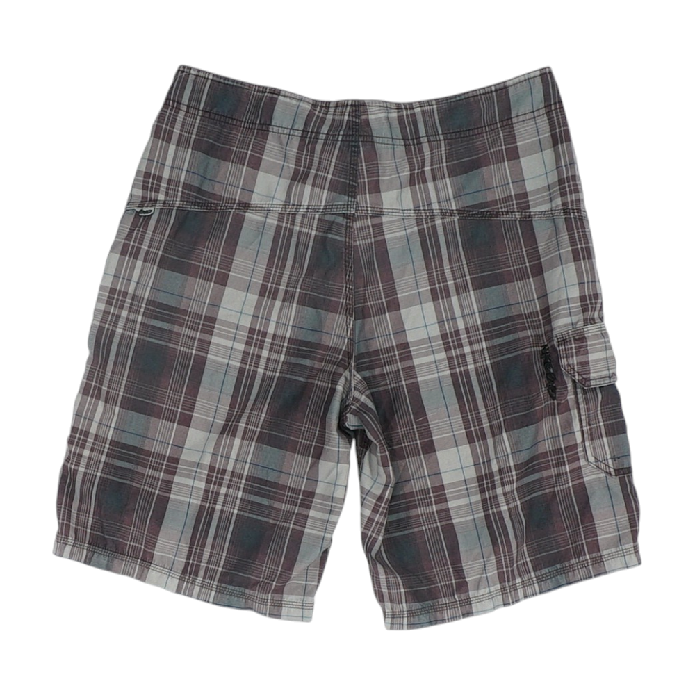 Gray Plaid Swim Bottom