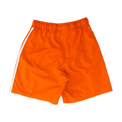 Orange Solid Active Shorts