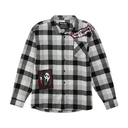 Black Plaid Flannel Button Down
