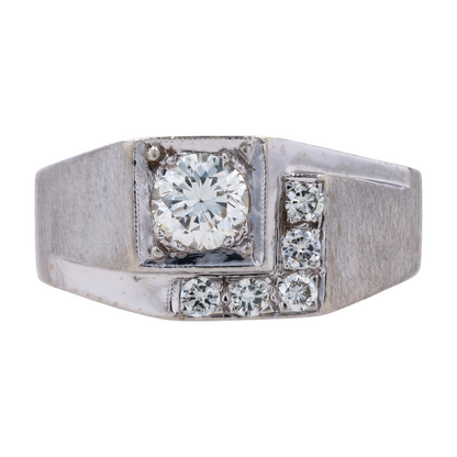 9/10 ctw 14K White Gold Diamond Fashion Ring