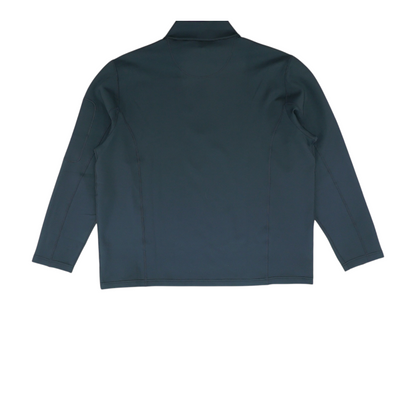 Black Solid 1/4 Zip Pullover