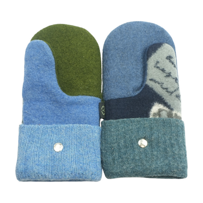 Blue Wool Gloves