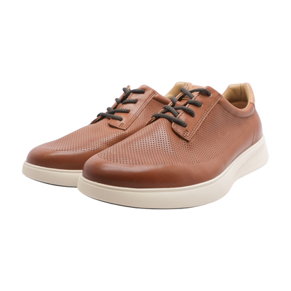 Brown Lace-Up Casual Shoes