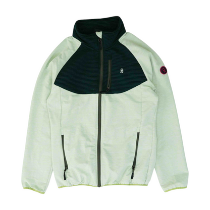 Green Color Block Jacket