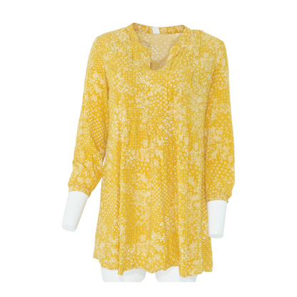 Yellow Floral Mini Dress