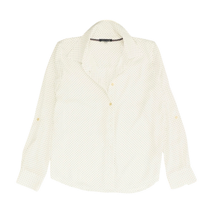 White Polka Dot Button Down