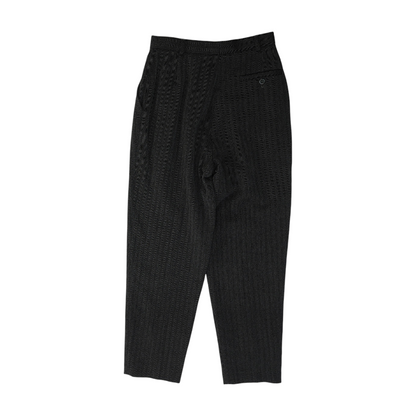 Gray Petite Herringbone Regular Pants