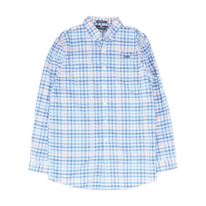 Blue Check Long Sleeve Button Down