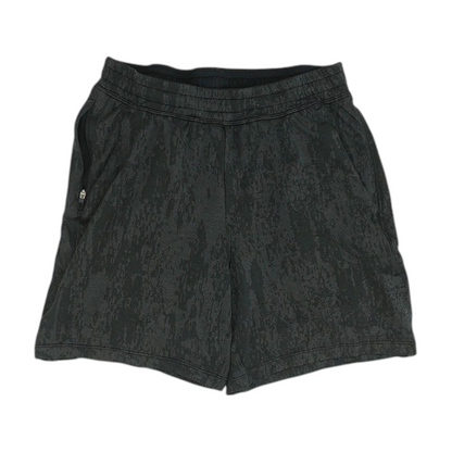Black Print Active Shorts