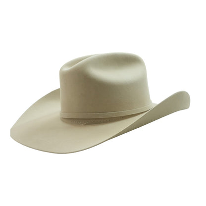 Beige Western Hat with Metal Hat Box