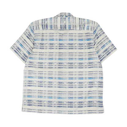 Blue Print Short Sleeve Button Down