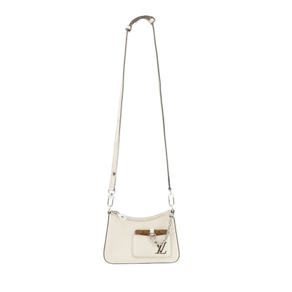 Quartz White Marellini Handbag in Epi Leather