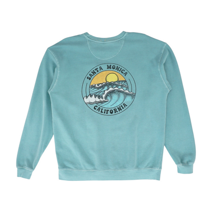 Green Abstract Sweatshirt Pullover