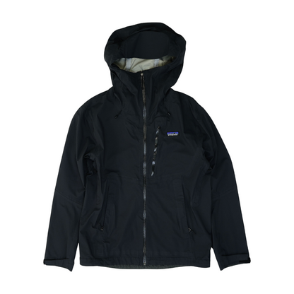 Black Solid Rain Jacket