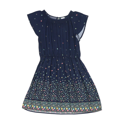 Navy Floral Dress