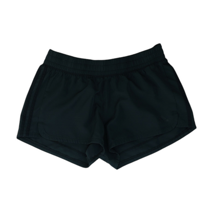 Black Solid Active Shorts