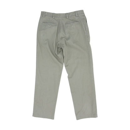 Tan Solid Dress Pants