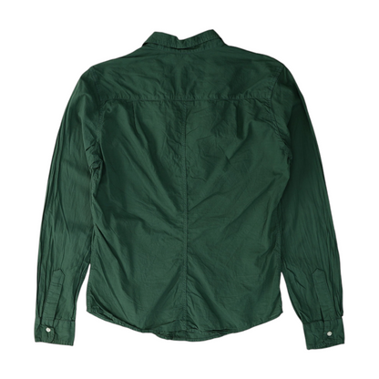 Green Button Down