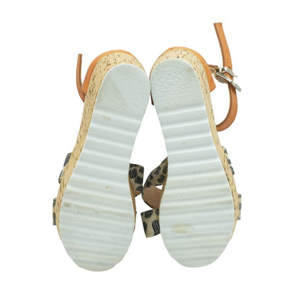 Open Toe Wedge Multi Sandals