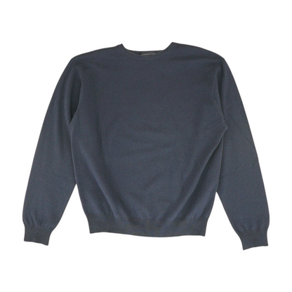Navy Solid Pullover Sweater