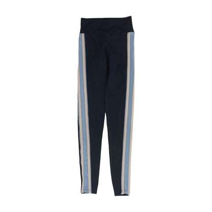 Blue Color Block Leggings